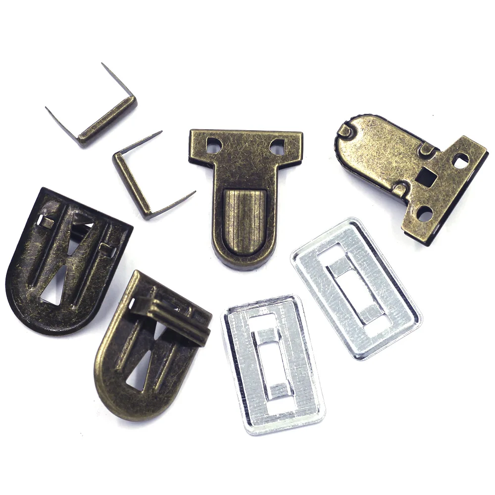 Press Locks Kiss Clasps Hardware Alloy T Classic Bronze Tone For Shoulder Purse Leather Luggage Bags DIY Accessories 34x25mm image 3
