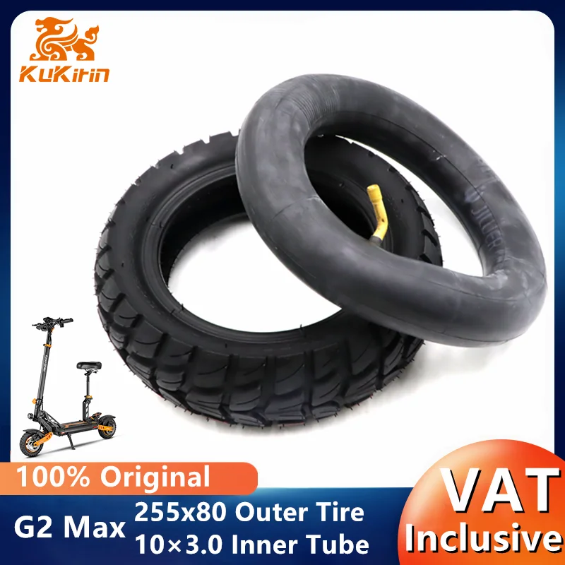 Original Tire for KuKirin G2 Max G3 Pro Smart Electric Scooter 255x80 Outer Tyre 10×2.5 Inner Tube Kickscooter Accessories