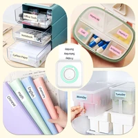 Portable Mini Thermal Printer Wirelessly BT 203dpi Photo Label Memo Wrong Question Printing With USB Cable Imprimante Portable 5
