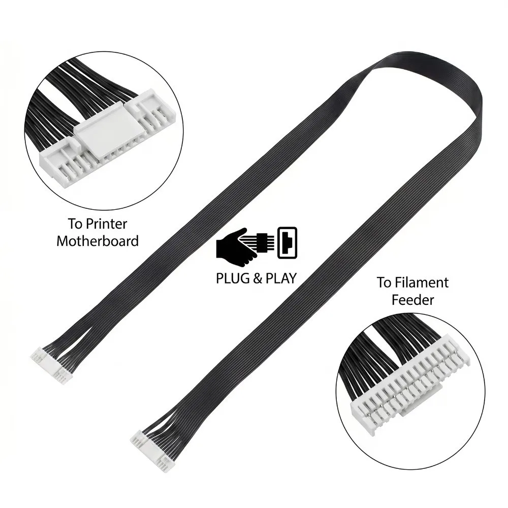 Extended Length Material Feeding Extension Cable Module Compatible Design 3D Printer Cable Module for Snapmaker U1