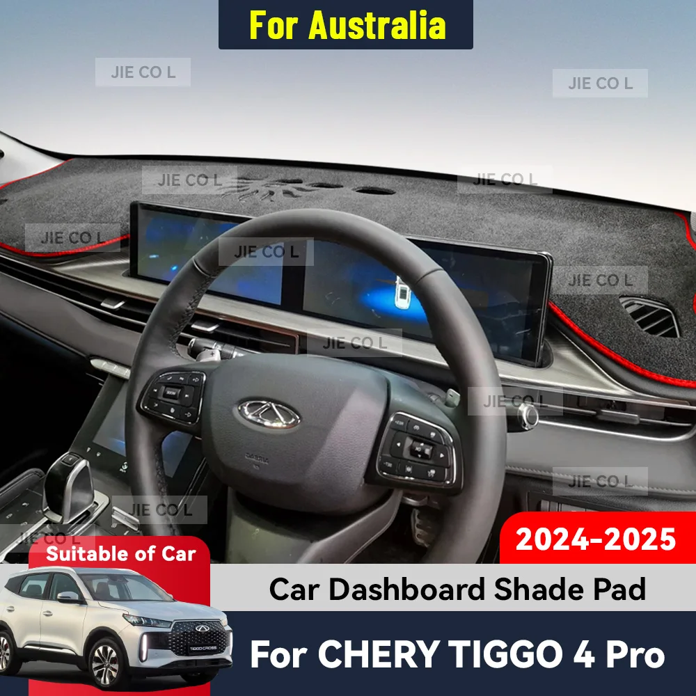 For CHERY TIGGO 4 PRO 2024 2025 RHD Car Dashboard Cover Sun Shade Mat Anti-slip Carpet Pad Protect Accessories