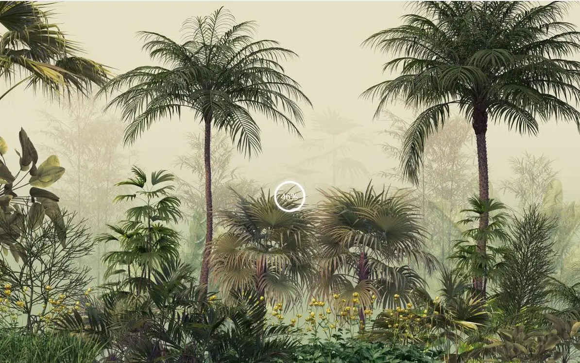 Benutzerdefinierte tapete wandmalereien handgemalte tropischen dschungel blumen und vögel wallpaper wohnzimmer TV hintergrund papel de parede