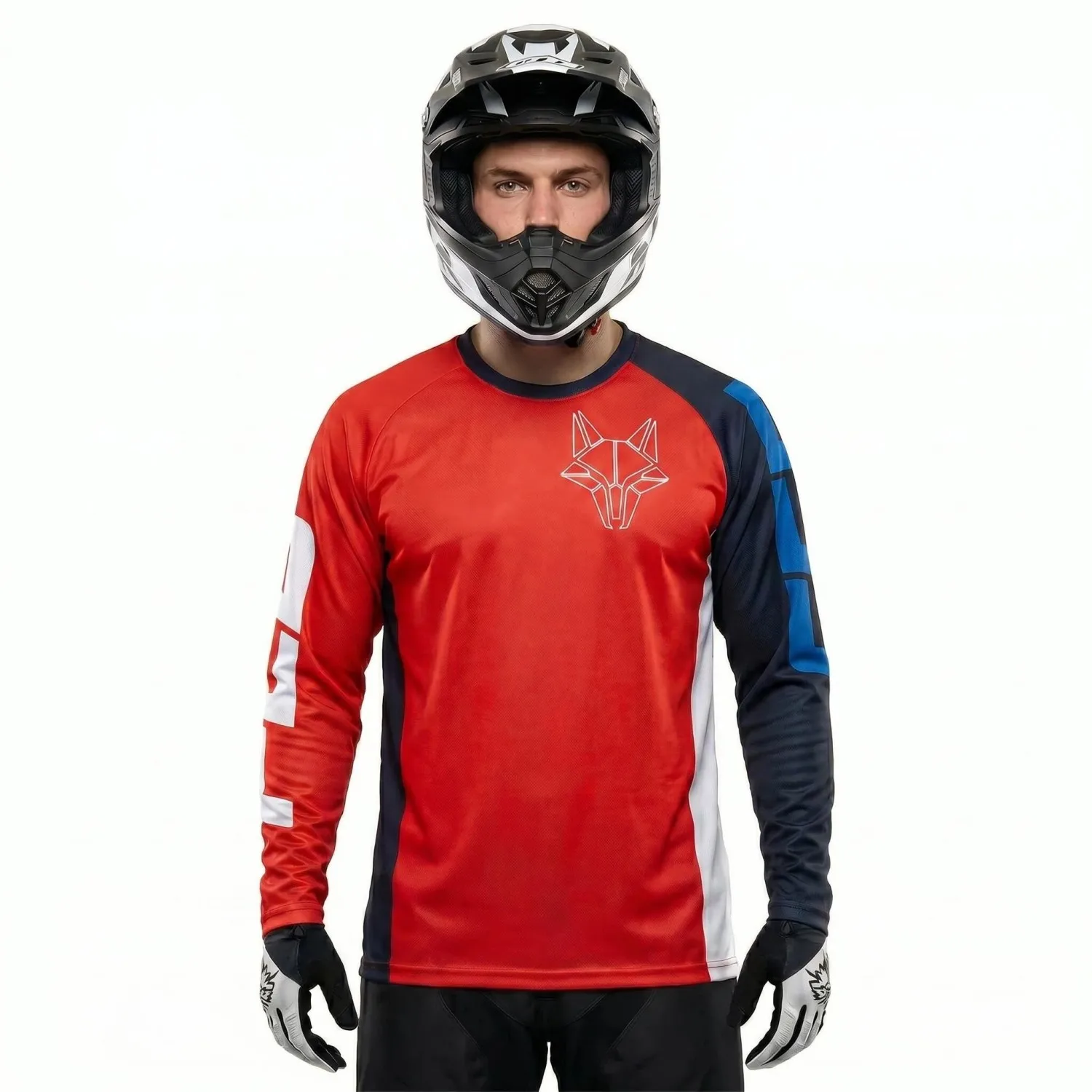 New Quick Dry Breathable Long Sleeve Motocross Jersey Universal Loose Fit MTB Dirt Bike Off Road Riding Racing Top