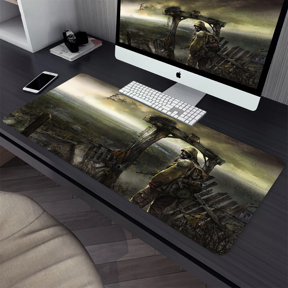 STALKER Large Gaming Mouse Pad Computer Mousepad PC Gamer Laptop Mouse Mat Office Mausepad XXL Silicone Keyboard Mat Desk Pad