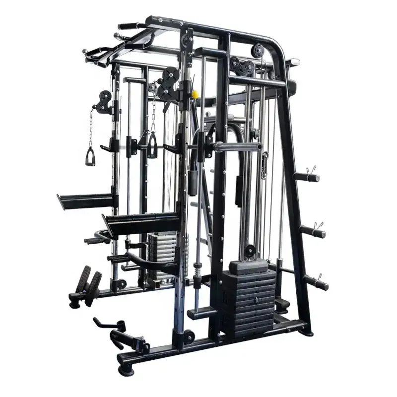 Máquina Smith Crossover de acero y metal, equipo de fitness para Power Rack para entrenamiento CrossFit para bancos CrossFit y R