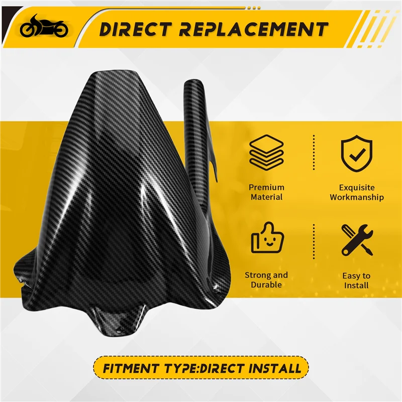 

AS57-Chain Guard Rear Fender Hugger Motorcycle Tire Protector For BMW S1000RR 2009-2018 S1000R 2014-2021 Mudguard Parts