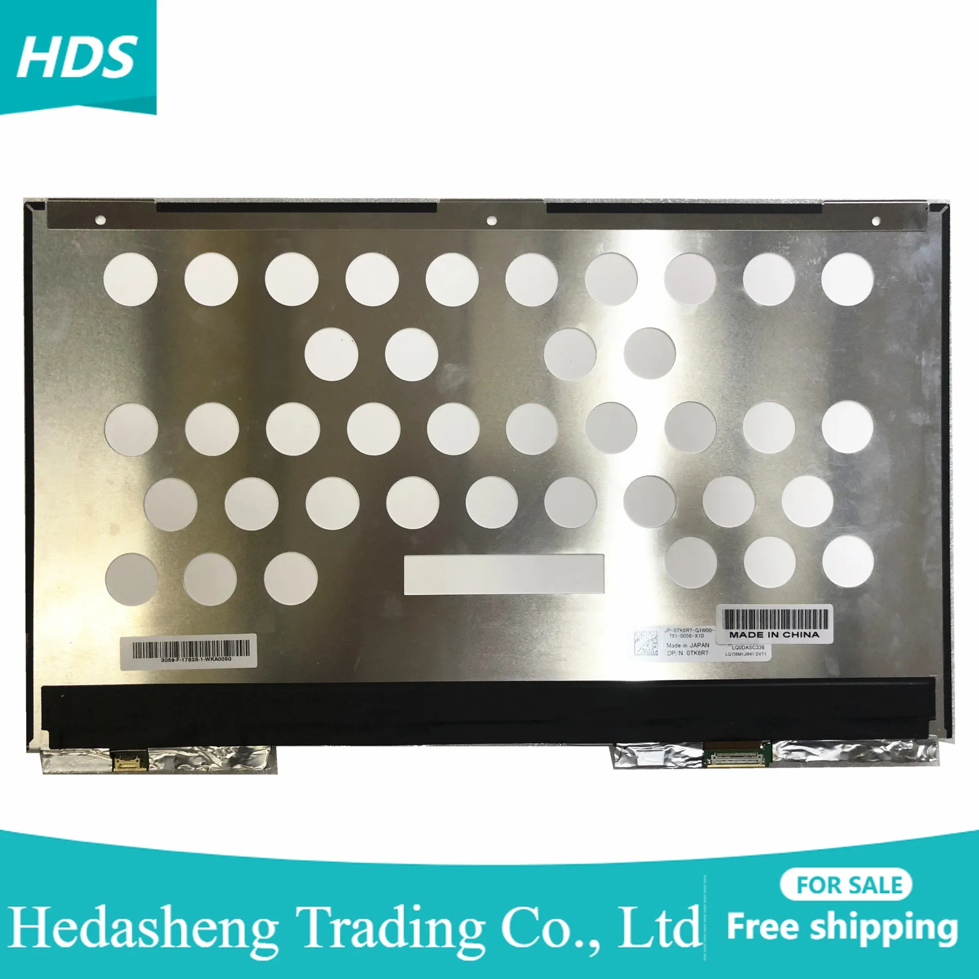 

LQ0DASC338 LQ156M1JW41 DVT1 15.6"Inch Display 1920x1080 DP/N 0TK6R7 2 Connectors LCD LED Screen