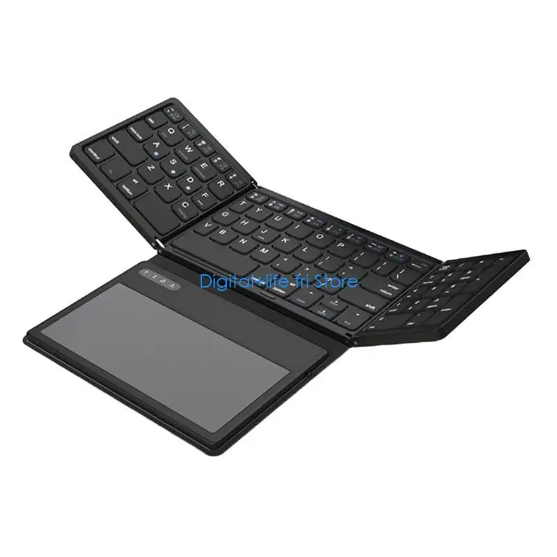 E06D Foldable Keyboard Wireless Portable Bluetooth-compatible Keyboard with Touchpad