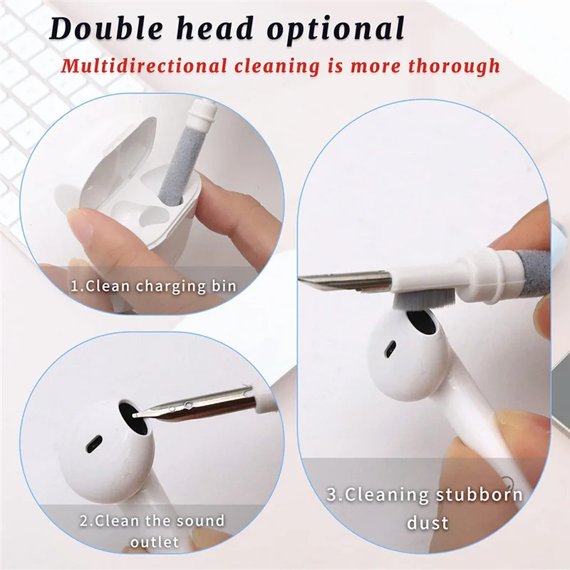 ABMH-Keyboard Cleaner Brush Kit Cleaning Brush With Keycap Puller,For Bluetooth Earphones Laptop
