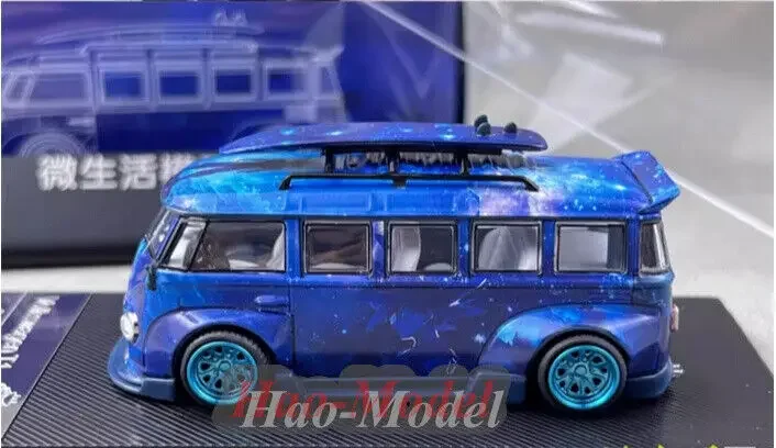 Liberty64 1/64 For VW T1 Kombi Car Model Alloy Diecast Simulation Toys Boys Birthday Gifts Hobby Display Collection Blue