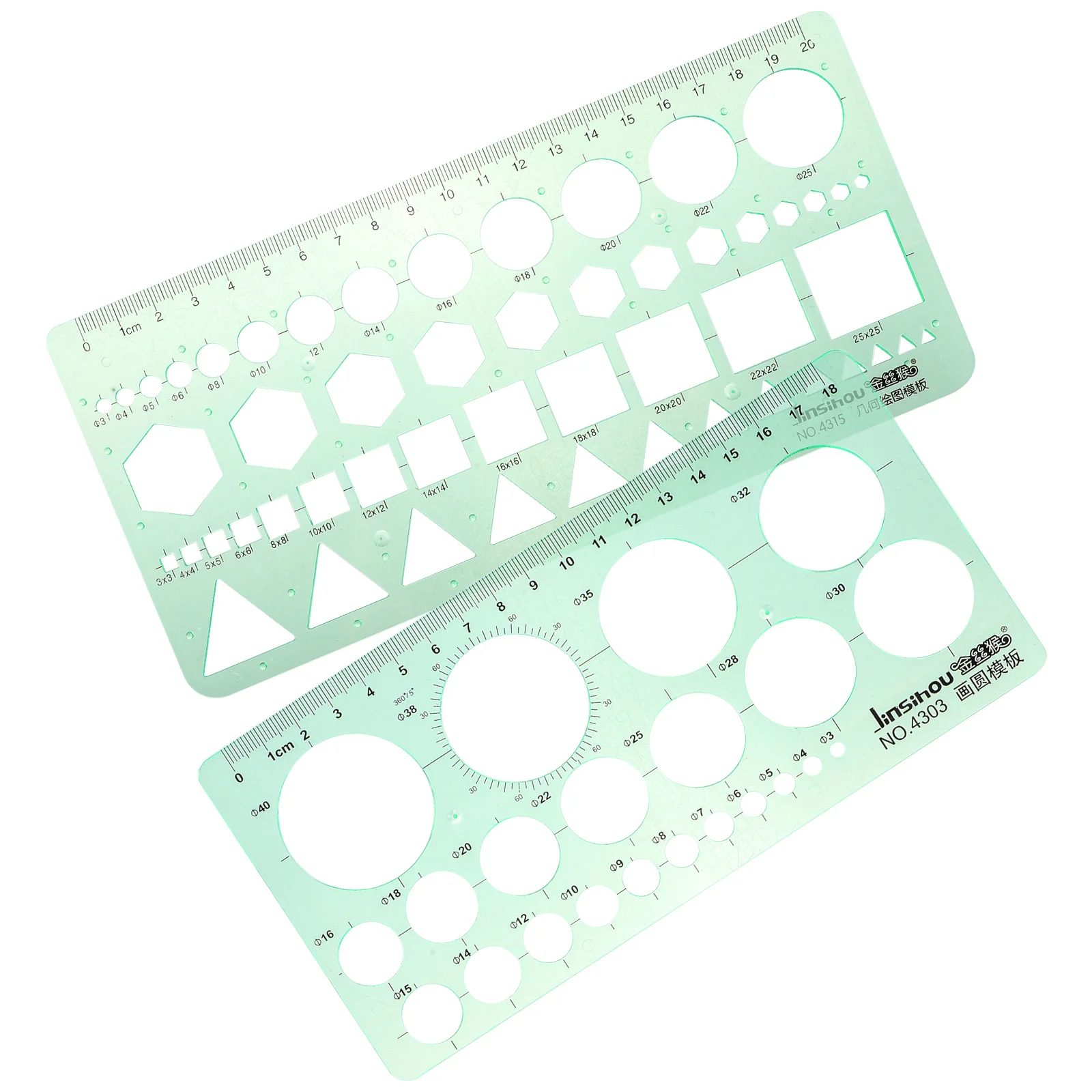 Journal Stencils Geometry Measurement Template Measuring Ruler Drawing Plastic Student