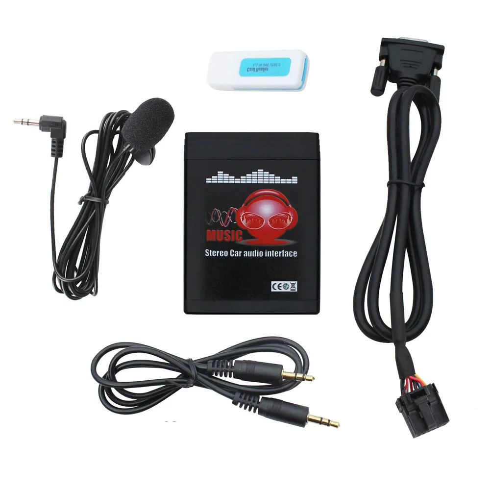 

Moonet автомобильный MP3 USB/AUX 3,5 мм стерео адаптер беспроводной автоматический Bluetooth-приемник громкой связи подходит для старого Ford Fiesta MK4, Focus MK