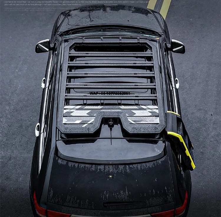 

For Jp Grand Cherokee Aluminum Luggage Cargo Carrier Matte Black Roof Rack
