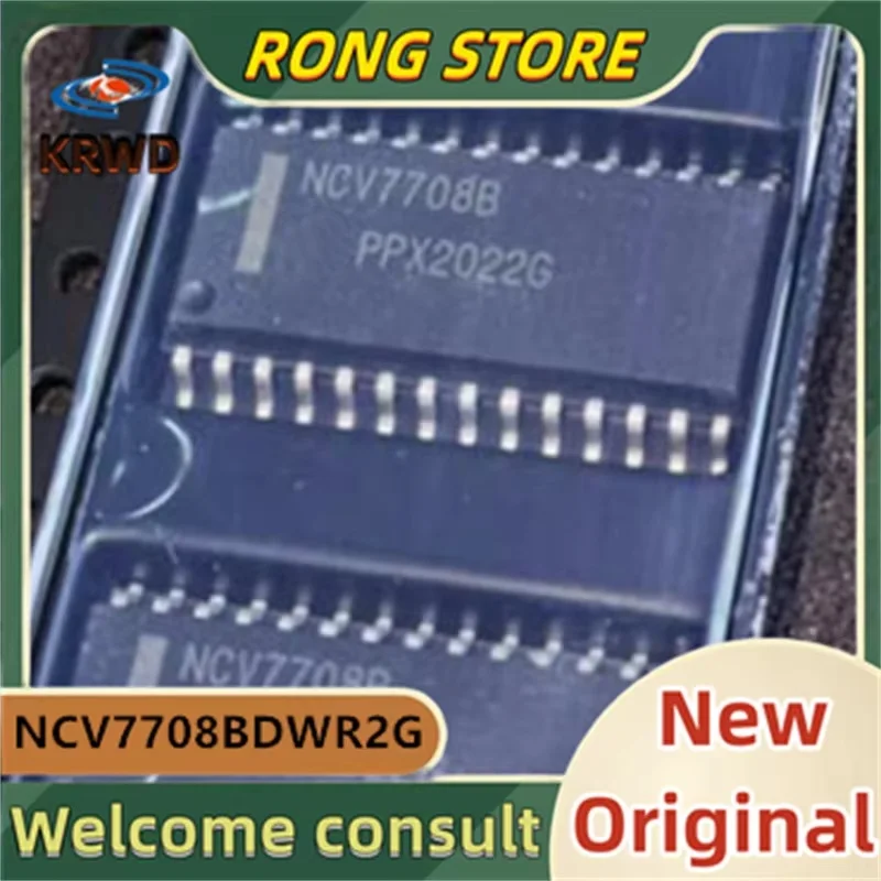 2PCS NCV7708B New and Original Chip IC NCV7708BDWR2G NCV7708BDWR NCV7708 SOP28 Gate drive chip