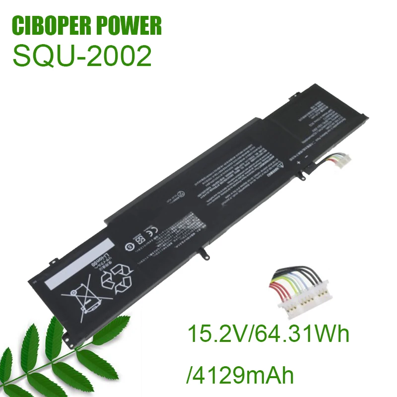 CP New Laptop Battery SQU-2002 15.2V/4129mAh /64.31Wh For zero 2021 SQU-2002 916QA139H Notebook