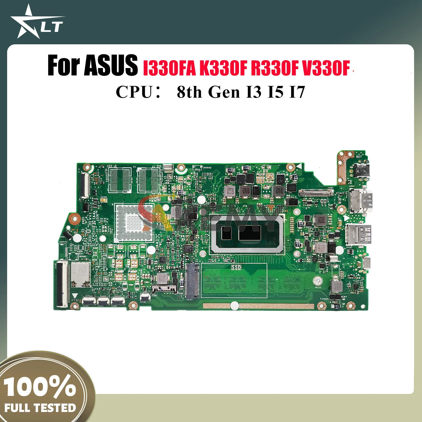 

X330FA Laptop Motherboard For ASUS VivoBook X330F K330F V330F X330FL X330FN S330F R330F I330FA Mainboard With I3 I5 I7 CPU stk