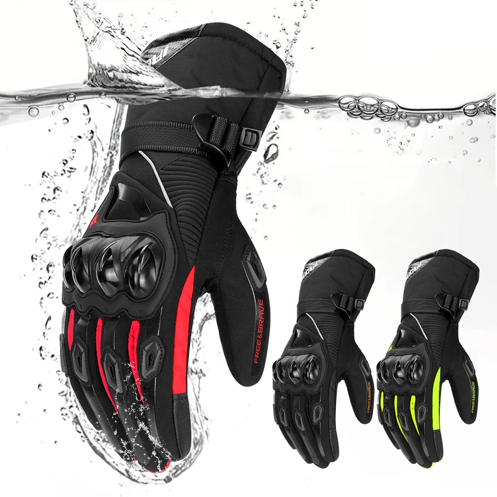 

Motorcycle Gloves Winter Warm And Windproof Motorcycle Full Finger Gloves Anti-collision Touch Screen Outdoor Sports Gloves