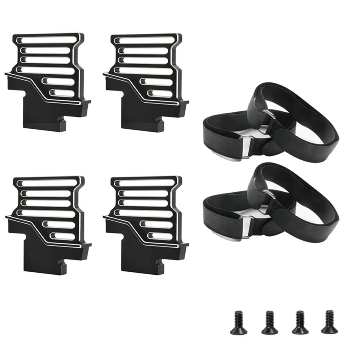 

For 1/6 4WD XTR 8S Battery Holder Booster Fixing Base Nylon Sticker XTR Battery Booster,Black