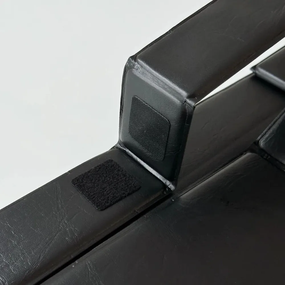 6-in-1 Function Foldable Laptop Stand Ultra-Thin Profile PU Leather Surface Laptop Desk Adjustable Portable Computer Support Car