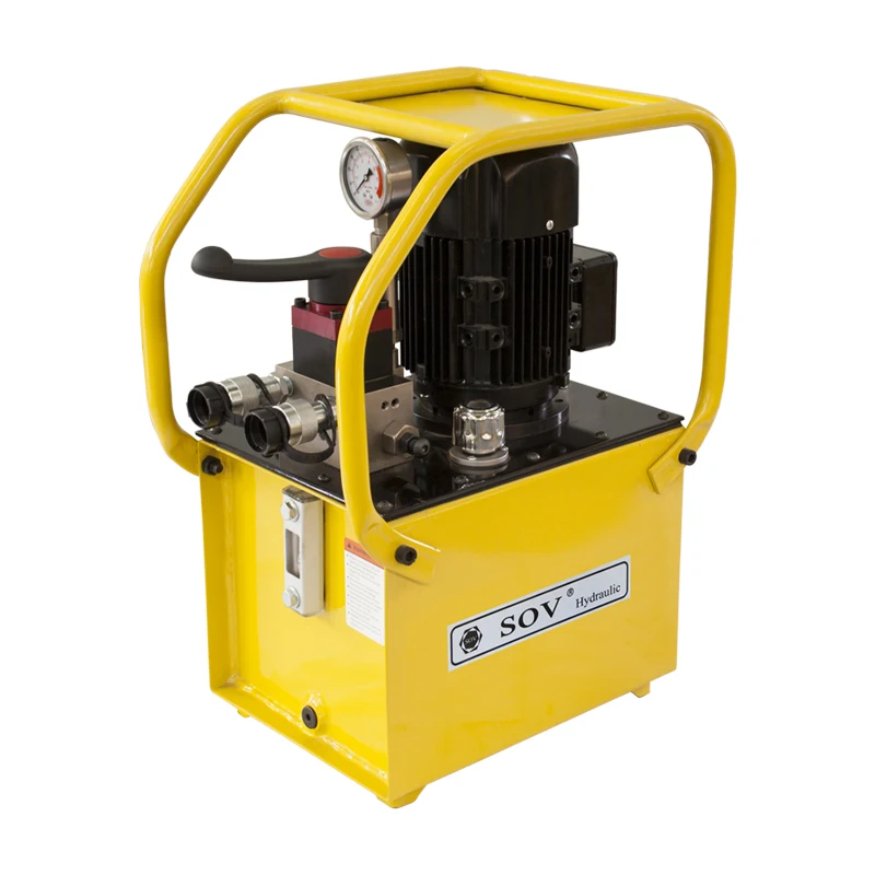 

Высокопроизводительный одноступенчатый поршневой насос с электроприводом, экономичный, высокого давления 700 бар/10000 фунтов на кв. дюйм, 0.75 кВт, с ручным клапаном, OEM