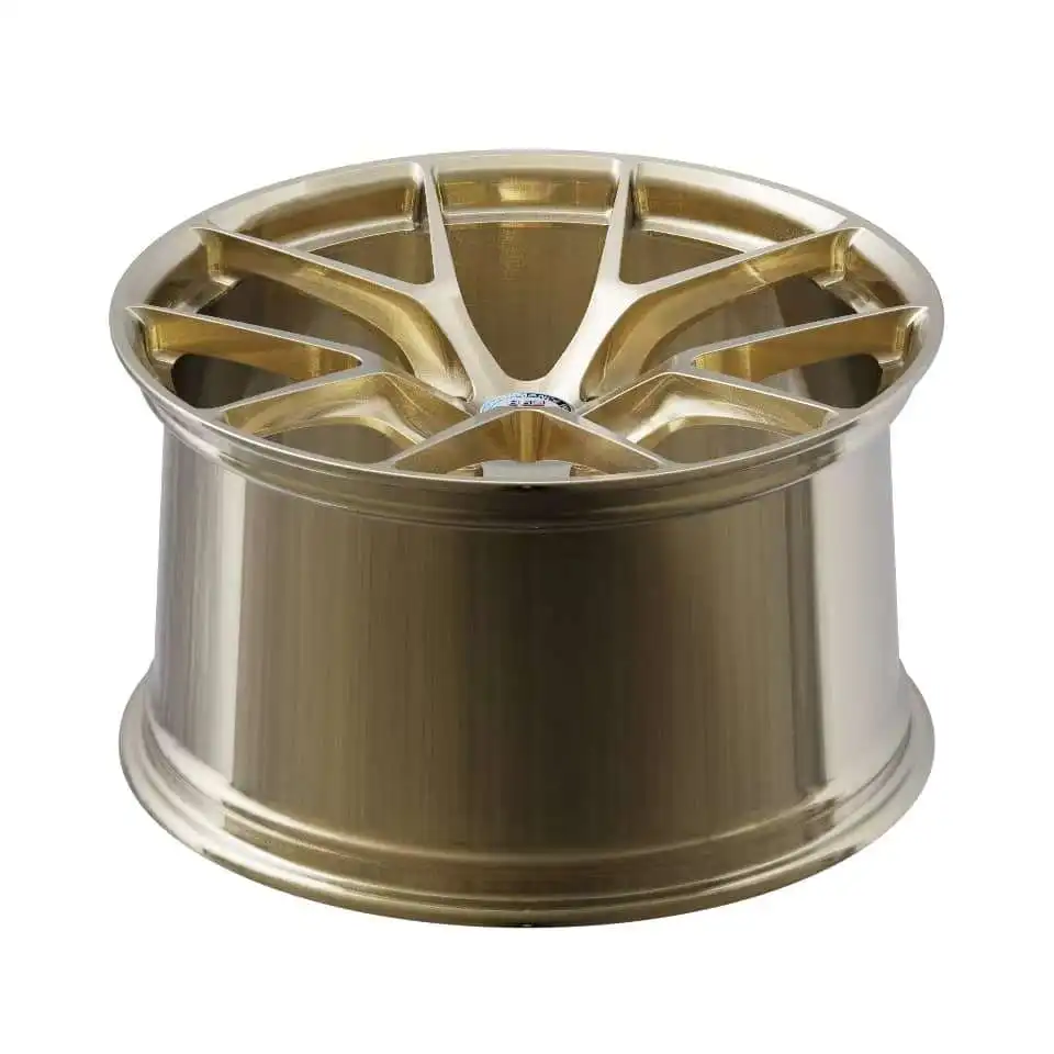 Hot Sales 20 Inch Brush Gold  Forged Wheels