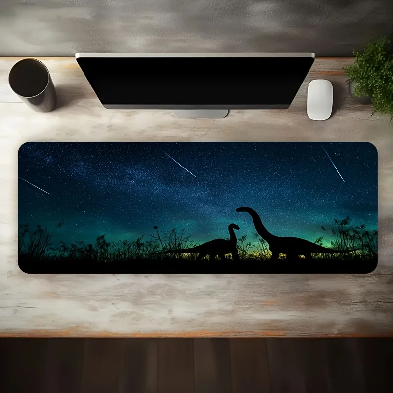 

Traditional Rectangle Mouse Pad Cloth Surface Classic Style Non-Slip Rubber Base For Office Home Gaming Study PC Laptop