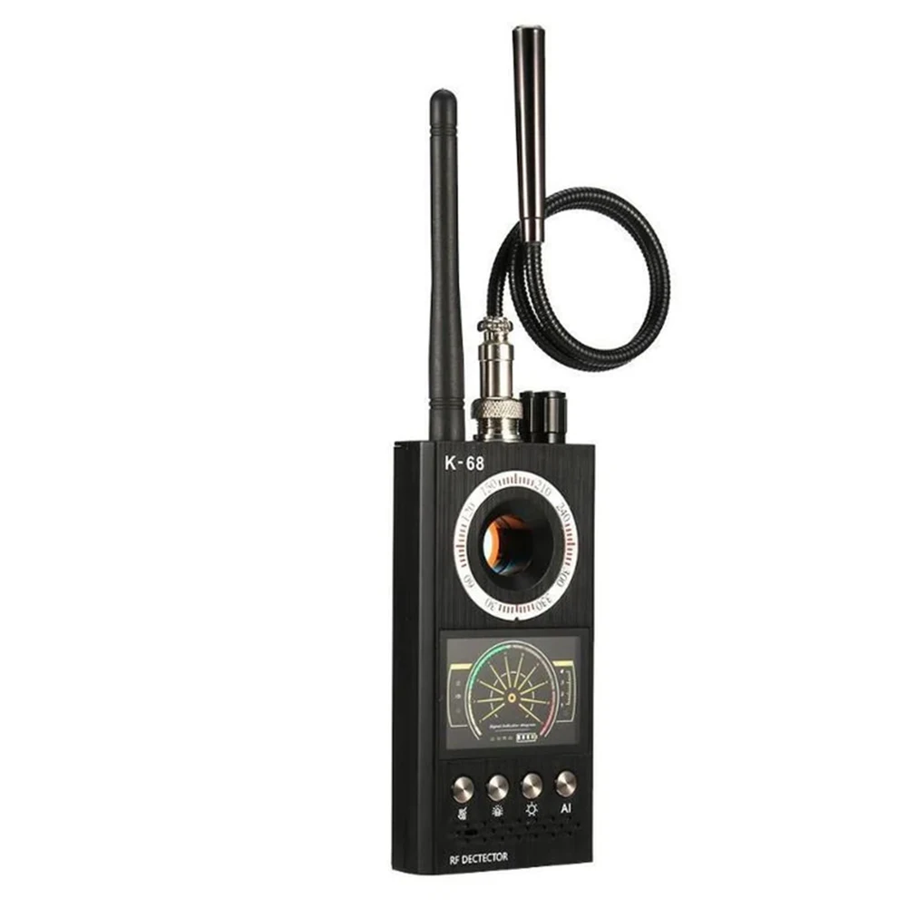 New K68 Multifunction Detector Mini Audio Spy Camera GSM Finder GPS Signal Lens RF Locator Tracker Detection Wireless Camera