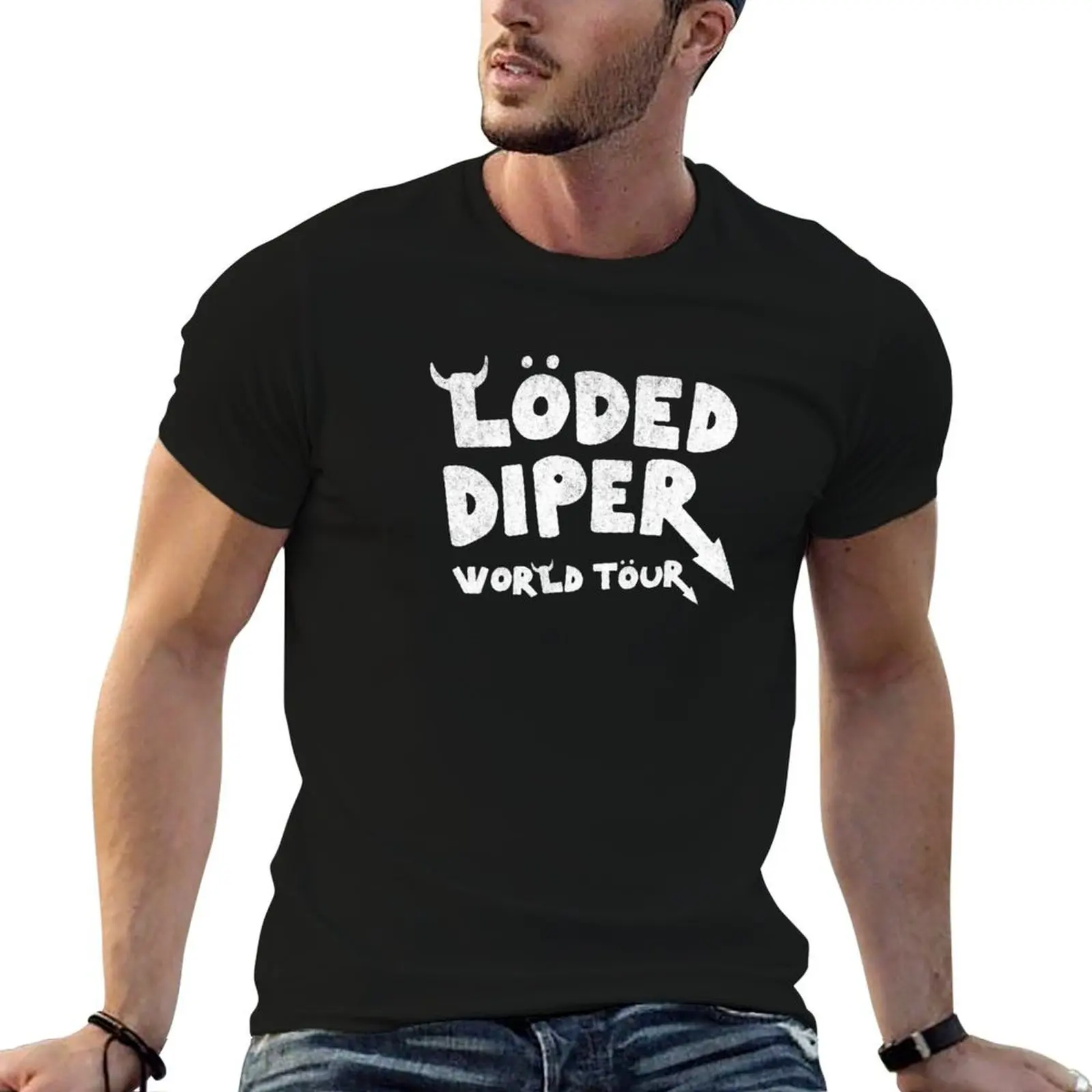 Loded Diper World Tour - vintage original design T-Shirt Clothing tshirts personalised shirts graphic tee men