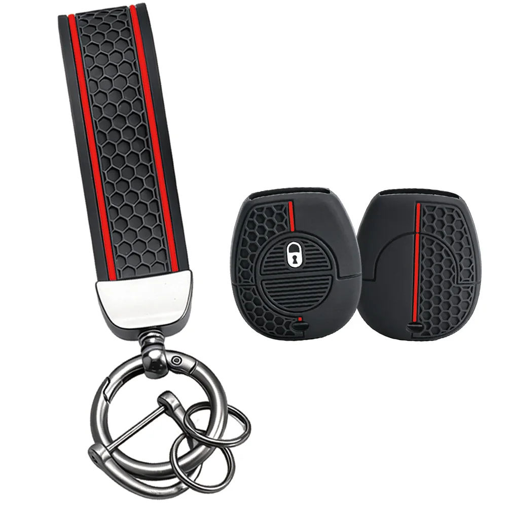 1Button Silicone Car Remote Key Fob Shell Cover Case Keychain For Nissan Navara X-Trail Almera Tino Primera Terrano Micra Patrol
