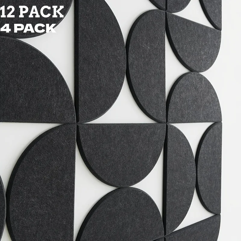 

Semicircular Wall Sticker Decorative Thicken Self-adhesive Felt Board Home Decor Felt Tiles with Glue for Memos Photo Display