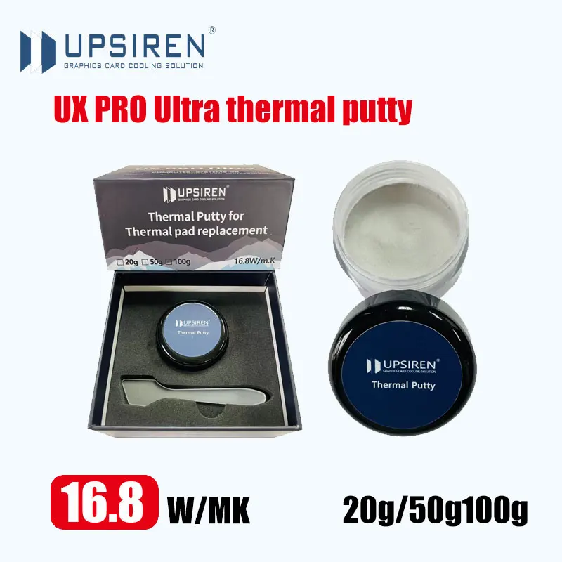 UPSIREN UX PRO Ultra 16.8w/mk Thermal Putty For VGA GPU IC Processor Fast Cooling Thermal Pads Replace Thermal Pad