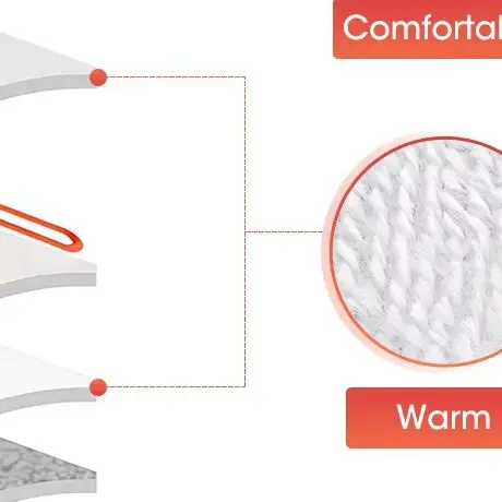 Almofada de aquecimento elétrico para pés com carregamento USB de pelúcia macia 50 ° C Aquecedor de pés de inverno melhora o tapete de aquecimento de pés doméstico para dormir