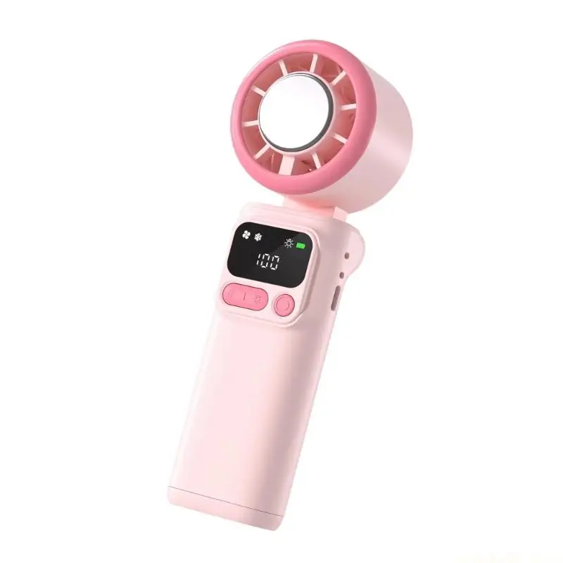 Portable Handheld Fan 199 Speed Cooling USB Rechargeable Fan for Travel