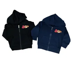 2024 Fashion Kids Boy Girls Black Zipper Jacket Sweatshirt Long Sleeve Hoodie Coat