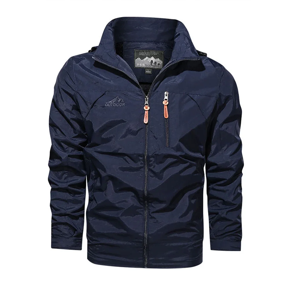 Men's Windbreaker Jackets Men Motorcycle Helmet Men Clothing Stand Collar Function Jacket Camping Men's Coat Dropshipping Center