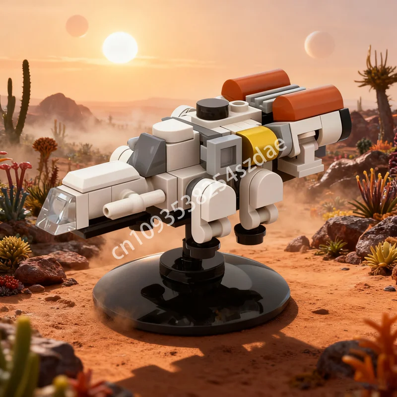 

78 шт. MOC The Frontier Discovery Class, микропространство, модель здания, рождественский подарок, блоки, сделай сам, креативная идея, кирпичная игрушка на день рождения