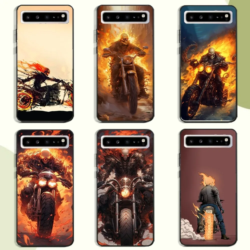 G-Ghost Rider Phone Case For Samsung Galaxy A52 A12 A51 S21 Edge S22ULTRA S23 S20LITE Plus Ultra Black Cover