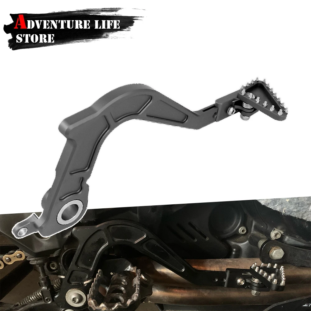 Motorcycle Aluminum Adjustable Folding Rear Foot Brake Lever Pedal For BMW F700GS F650GS F800GS Adventure ADV GS 800 F 700 650GS