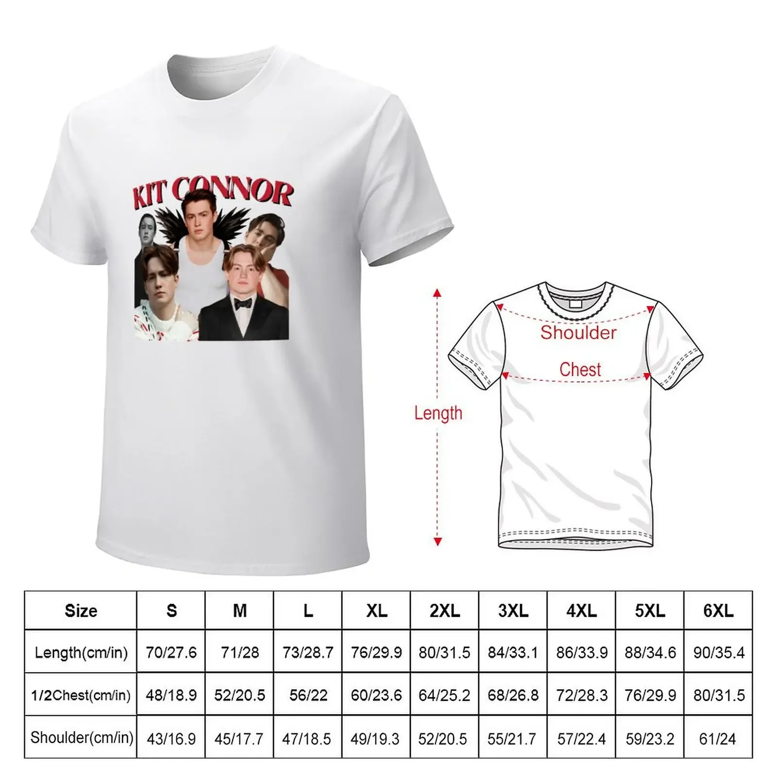 kit connor - kit connor vintage Tee T-shirt anime heavyweights boys whites t shirt for men