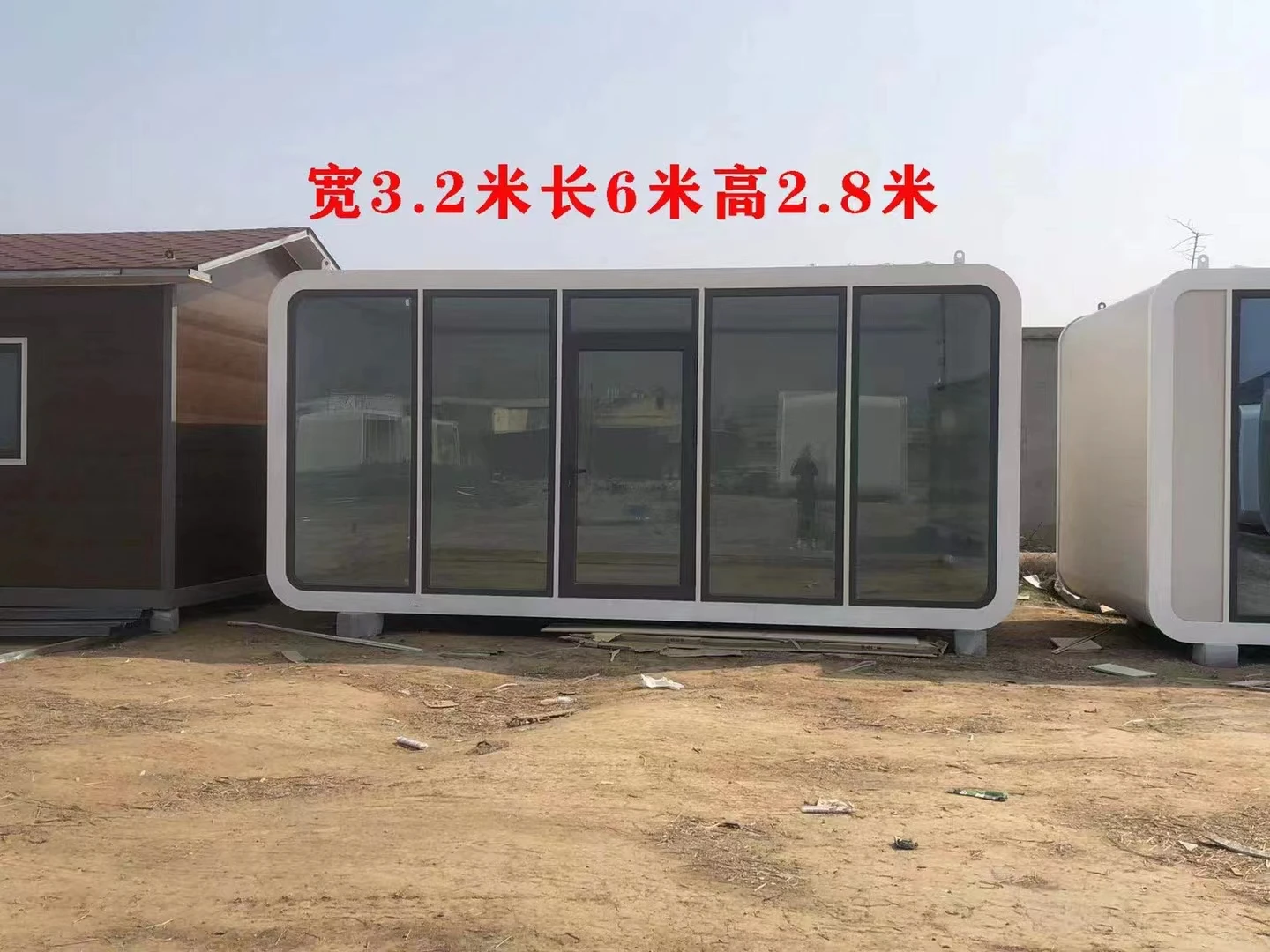 Customize Prefabricated Luxury home, Prefab Mobile 20Ft Home with bathroom, Fabricated Living Container IOT House kiosk