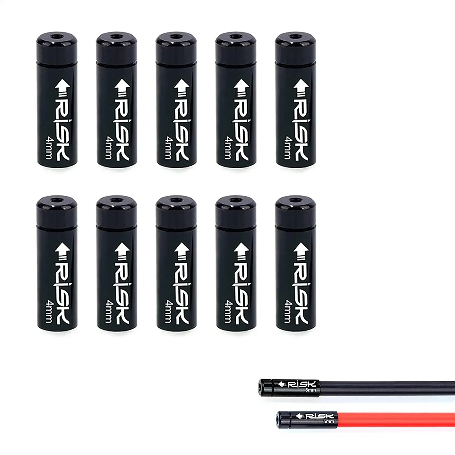 10pcs 4/5mm Line Pipe Waterproof Dust Caps Bicycle Cable End caps RISK Shift/Brake Cable Shirt Sheath MTB Road Bike Parts Fits