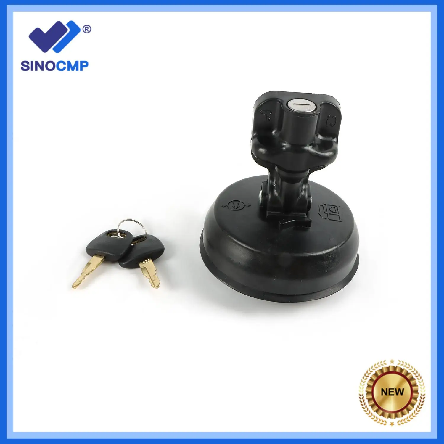 YA00010024 Fuel Tank Cap with 2 Keys for Hitachi ZH200-A ZH200LC-A ZX350H-5G ZX350LC-5B ZX210LCK-5G  ZX210H-5G, 3 Month Warranty