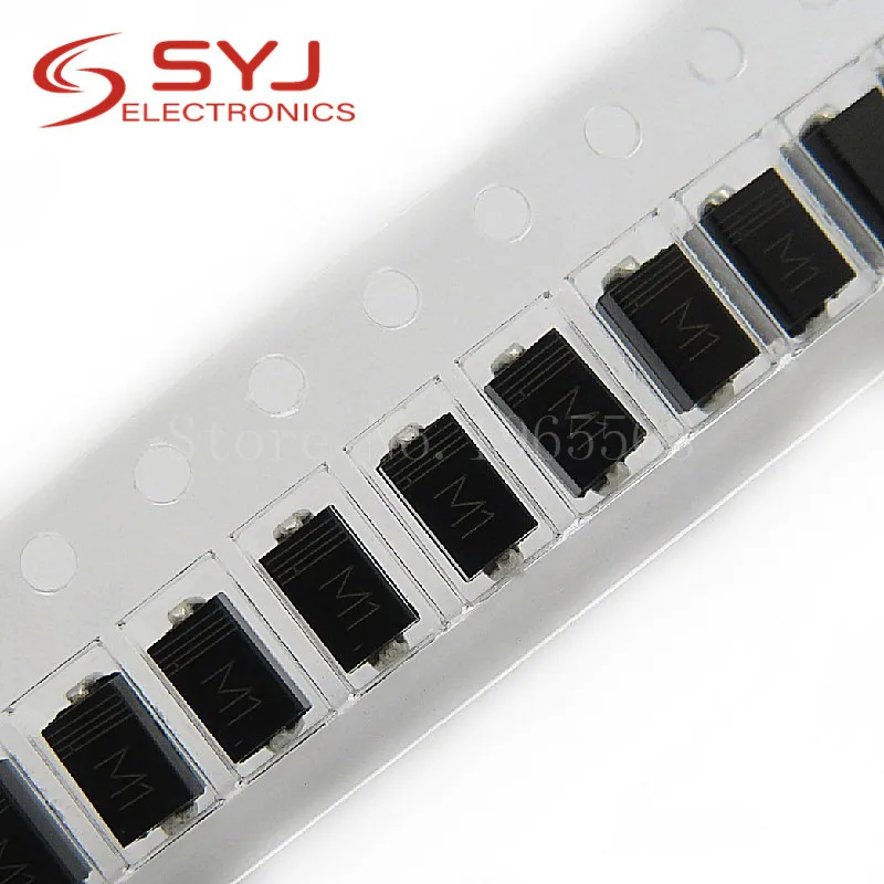 100 teile/los 1 n4001 in4001 m1 smd 1a 50v Gleich richter diode neues Original auf Lager