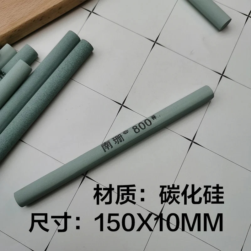 Green Silicon Carbide Oil Stone 240/320/400/600 Grit Round Triangle Grinding Block Professional Knife Sharpener Tool