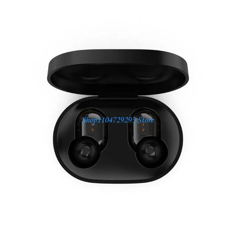 

Y2GD Replacement Charging for Case Box for Redmi Headphones Fast Charging Cradle Dock Carrying Bag Black White