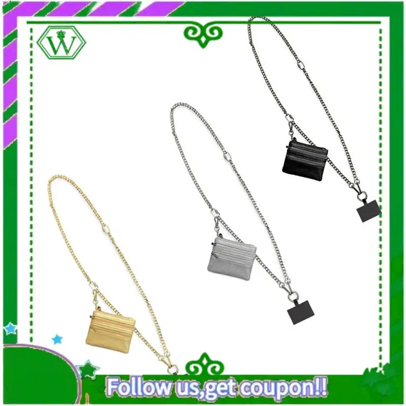 

A18P-с карманом на молнии, ремешок для мобильного телефона, цепочка для сумки, многофункциональный ремешок для мобильного телефона, сумка-цепочка, ремешок для телефона