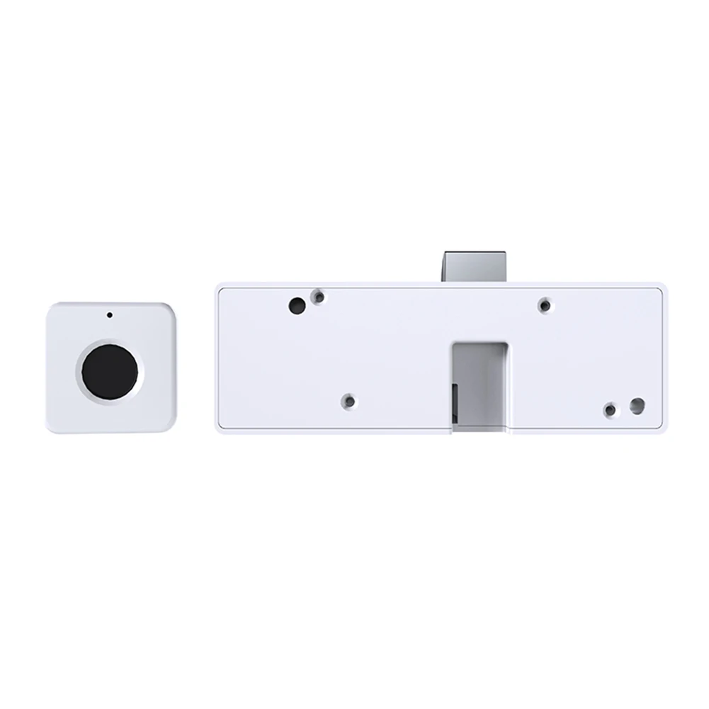 Biometric Fingerprint Lock RGB Indicator Light Hidden Drawer Electronic Lock Battery Powered Fast Unlocking for Drawer Wardrobe