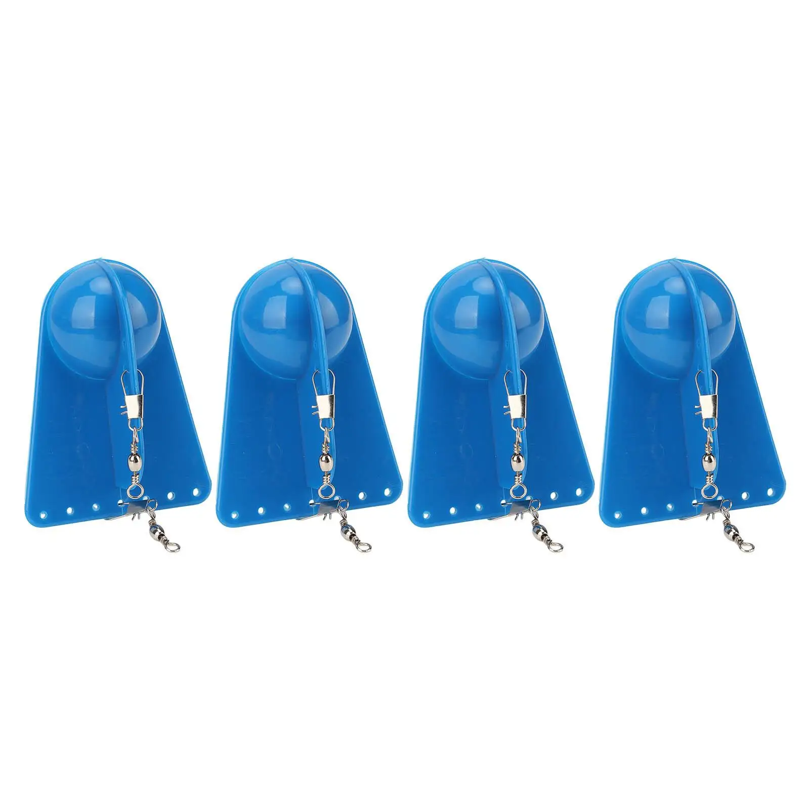 4PCS Blue Round Belly Fishing Diving Boards for Deep Sea Trolling Fish on for boat