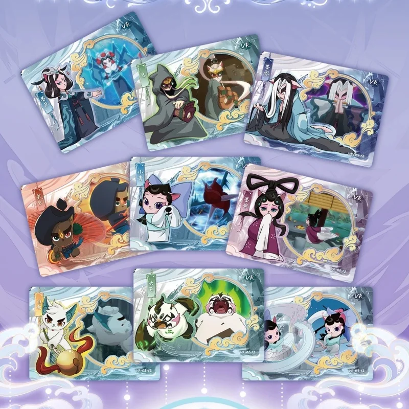 

Genuine Beijing Opera Cats Continuous Wonderful Shows Chinese Beijing Opera Card Blind Box Series Collectible Cards Anime Cards