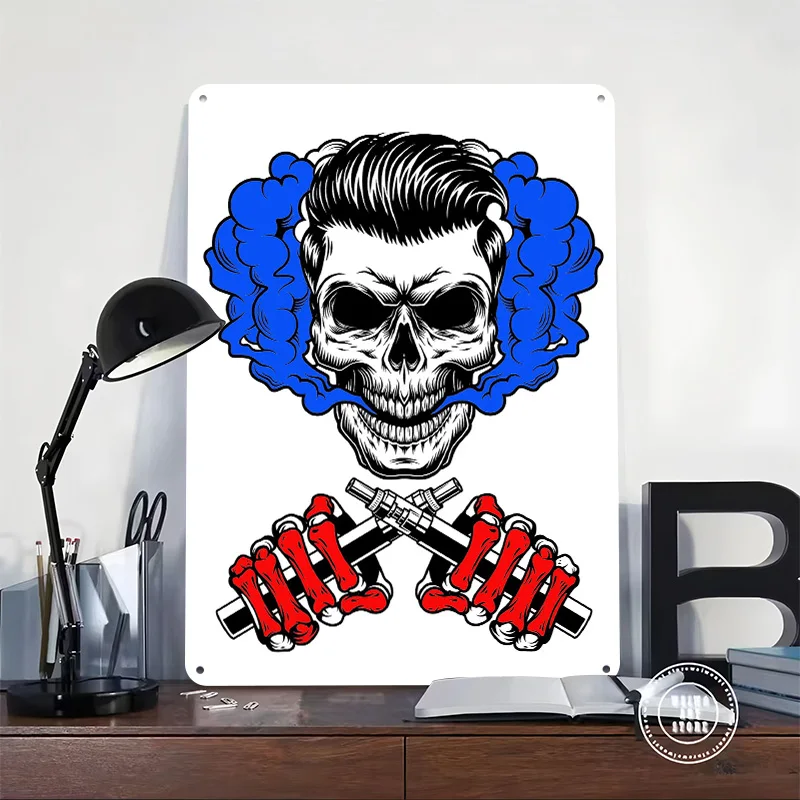 Vape Tinplate Posters Customizable Wall Art Retro Vintage Metal Signs for Home Room Custom Plate Gamer Decoration Gaming Garden